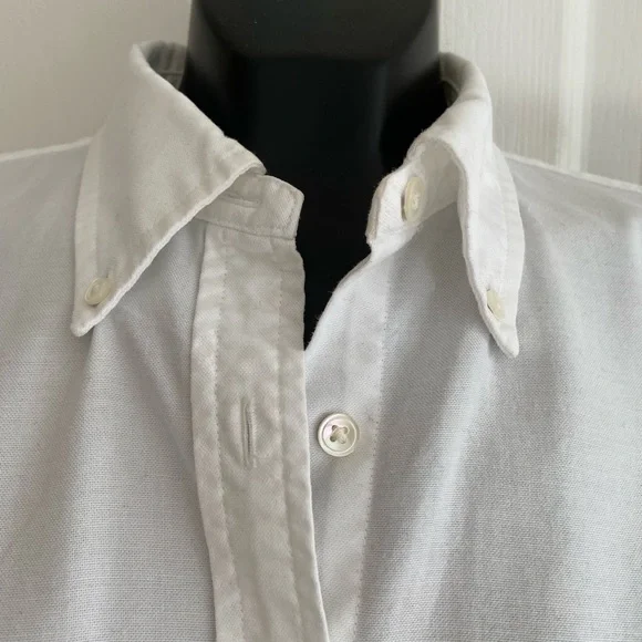 Lands End classic cotton white shirt - Picture 5 of 9